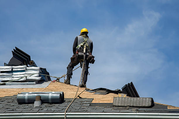 Professional Gutter Installation technician working in Beach Haven, NJ